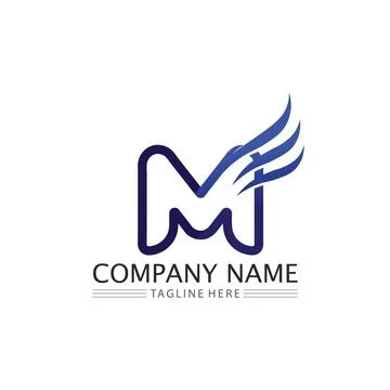 M Letter Logo Template Stock Illustration
