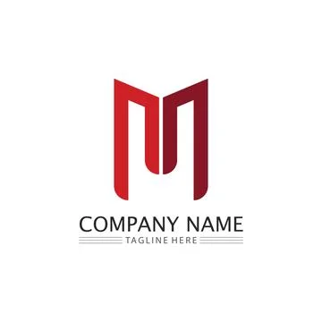M Letter Logo Template Stock Illustration
