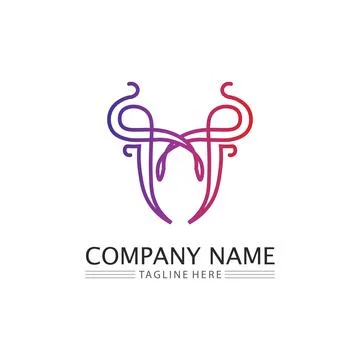 M Letter Logo Template Stock Illustration