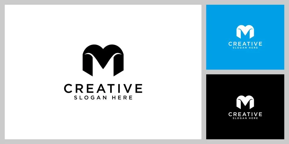 M letter logo vector design Stock Illustration