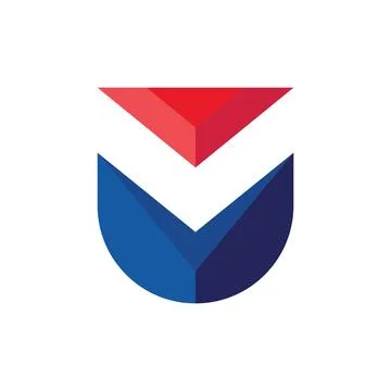 M Letter  vector  icon  Template  Illustration 스톡 일러스트