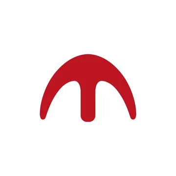 M logo design easy catchy m symbol aaa1 Stock Illustration