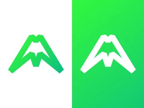 M Logo Design Stock Illustration