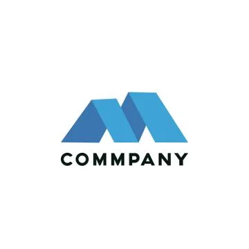 M logo letter Stock Illustration