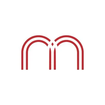 M logo, logo for building construction, catchy Stock Illustration