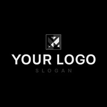 M logo, monogram, vector Illustration