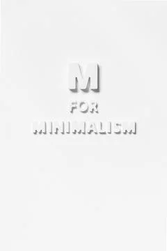 M for minimalism Stock Photos