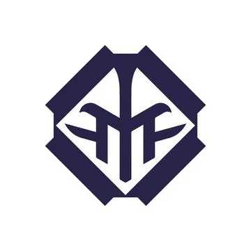 M Modern Logo Template Vector M monogram logo modern corporate, abstract letter Stock Illustration