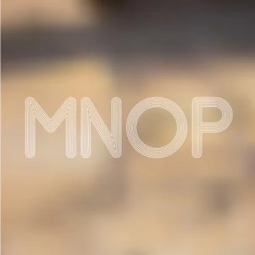 M N O P Light Lines Alphabet with Blurred Out fo Focus  Background Stock Illustration
