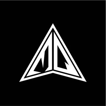 M Q initials in the form of a modern minimalist arrow. perfect for letters, g Stock Illustration