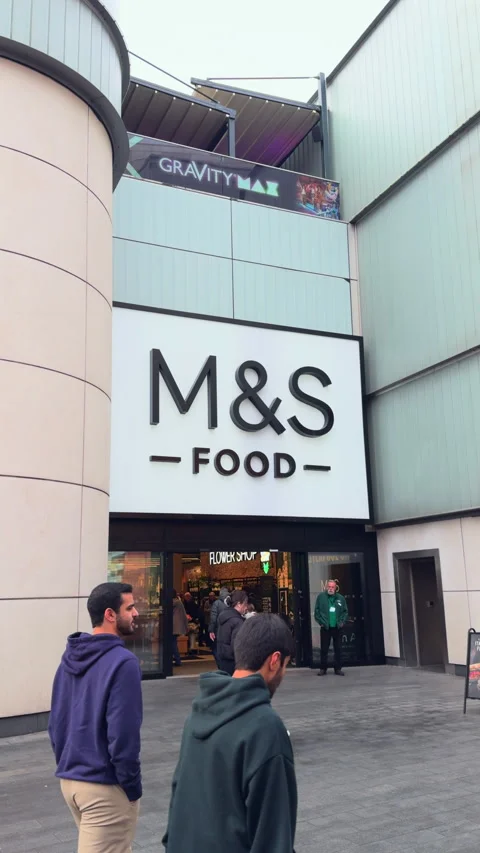 M &amp; S Liverpool ONE Marks and Spencer Food Stock-Footage 327096817