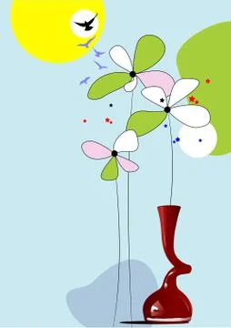 M0113 flowers Stock Illustration