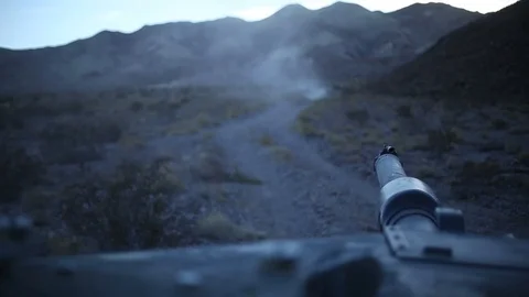 M1 Abrams moves in Tactical Assembly Area - 2017 Stock Footage 87709158