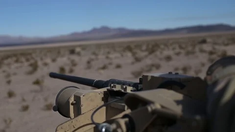 M1 Abrams moves in Tactical Assembly Area - 2017 Stock Footage 87709267