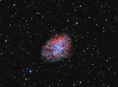 M1 crab nebula Stock Photos