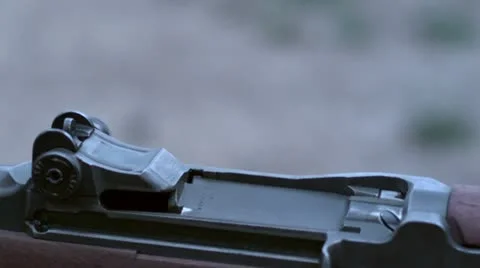 M1 Garand cartridge eject 스톡 동영상 12619242