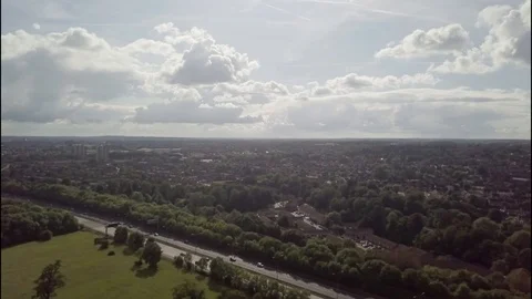 The M1 Motorway Stock Footage 93392073