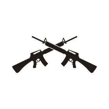 M16 icon vector Stock Illustration