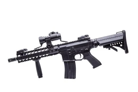 M16 rifle isolated Foto stock