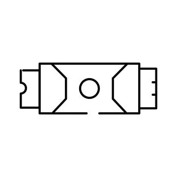 M.2 nvme solid state drive component icon Stock Illustration