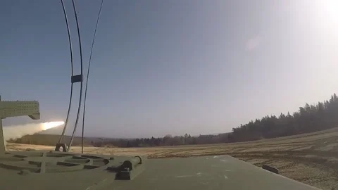 M270 MLRS - Overview, Reloading and Fire Missions (13) Stock Footage 162252643