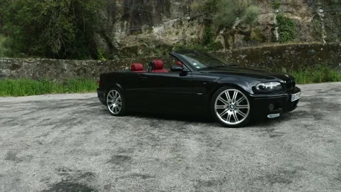 M3 e46 convertible drone 4k Stock Footage 163183683