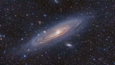 M31, Andromeda Galaxy Stock Footage