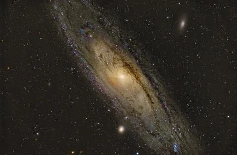 M31 andromeda galaxy Stock Photos