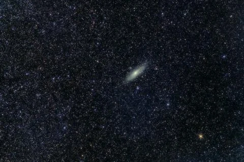 M31 galaxy space Stock Photos