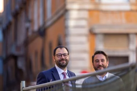 M5S protest demonstration in the square Stock Photos