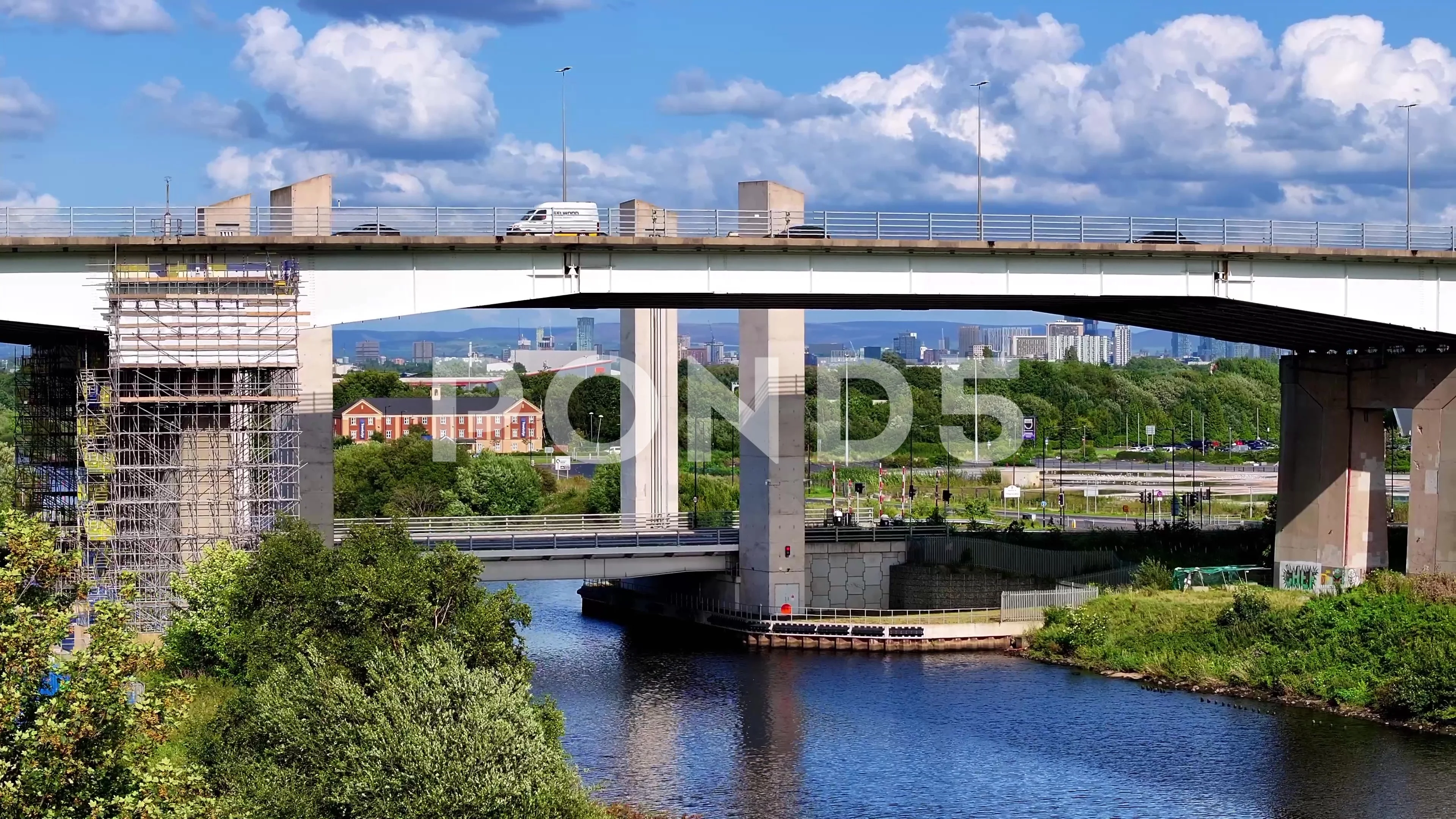 M60 Barton Bridges over Manchester canal