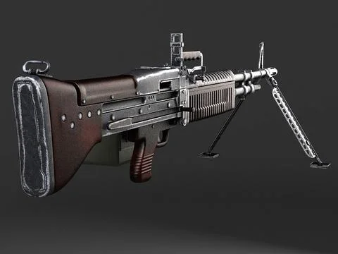3D Model: M60 Machine Gun ~ Buy Now #96467297 | Pond5