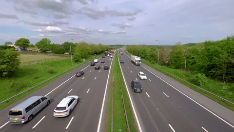 M62 Motorway Stockbeeldmateriaal 196279653