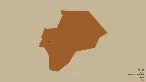 Ma`an - Jordan. Bounding box. Pattern Stock Illustration