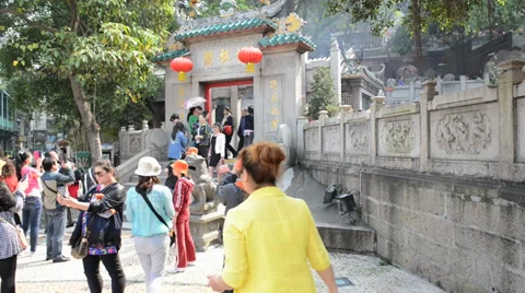 A-Ma Temple, the oldest temple in Macau Stock Footage 39149530