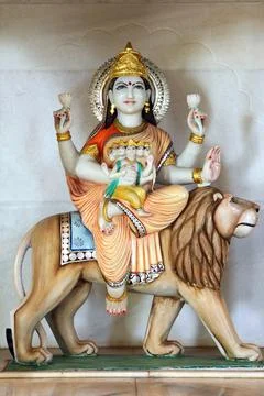 Maa Durga fifth aspect Maa skandamata Stock Photos