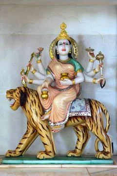 Maa Durga fourth aspect Maa kushmanda Copyright: xAnirudhaxCheoolkar/Dinod... Stock Photos