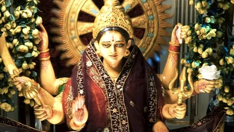 Maa Durga Idol Navratri Celebration Video Видео 317289783