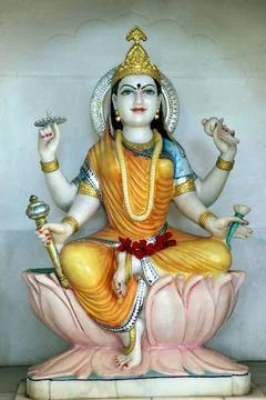 Maa Durga ninth aspect Maa Sidhidaatri Copyright: xAnirudhaxCheoolkar/Dino... Stock Photos