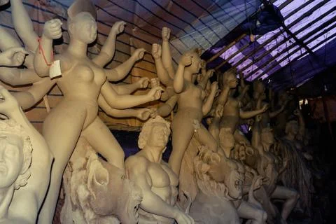 "Maa Durga" or " Devi Durga" Stock Photos