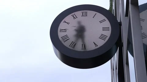 Maarten Baas Real Time clock at Paddington Stock Footage 306443580