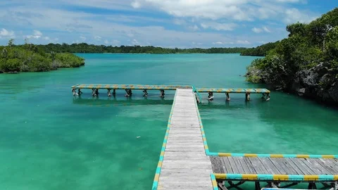 Maas Island Jetty Stock Footage 105207217