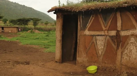 Maasai house Vídeos de archivo 55341919