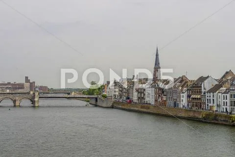 Maastricht houses Stock Photos
