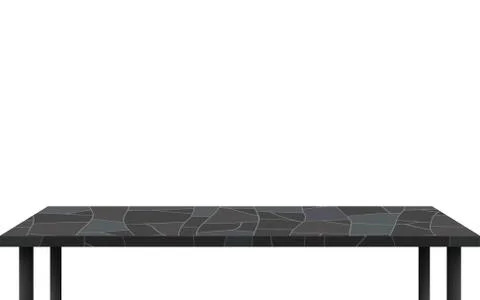 Mable table in the white background Stock Illustration
