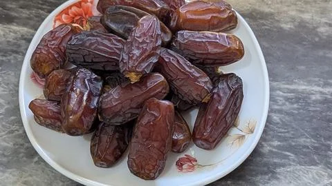 Mabroom Dates khajoor Stock Photos