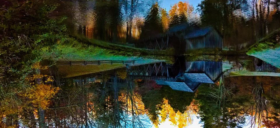 Mabry Mill Reflections Foto stock
