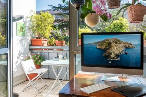 Mac, adobe e social Stock Photos