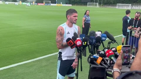 Mac Allister: "We want to represent our shirt and our country in the best possib Stock Footage 339629752
