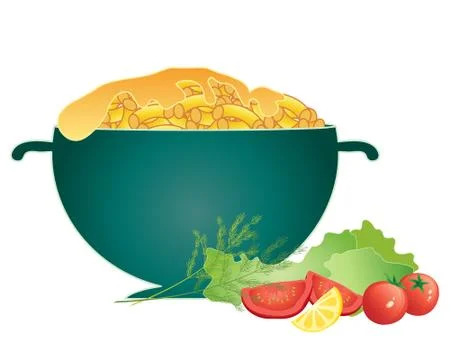Mac and cheese Stock Illustration